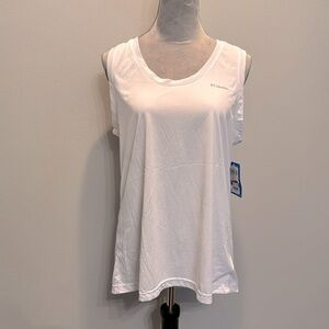 Columbia Omni wick sleeveless white tank NWT L
